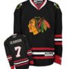 Blackhawks 7 Brent Seabrook Black Men Jersey