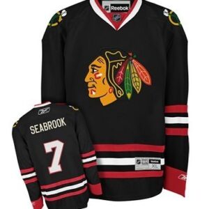 Blackhawks 7 Brent Seabrook Black Men Jersey