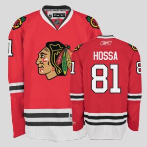 Blackhawks 81 Marian Hossa Red Men Jersey