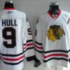 Blackhawks 9 Bobby Hull White Men Jersey