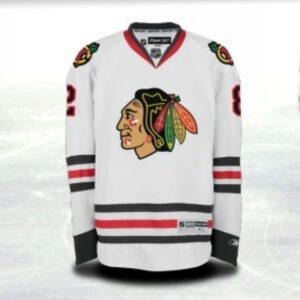 Blackhawks Blank White Men Jersey