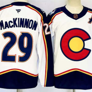 Avalanche 29 Nathan MacKinnon White Alternate With A Patch New Men Jersey