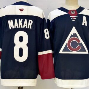 Avalanche 8 Cale Makar Navy 2024 New  Men Jersey