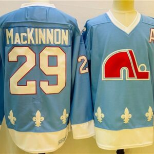 Avalanche 29 Nathan MacKinnon Light Blue Men Jersey