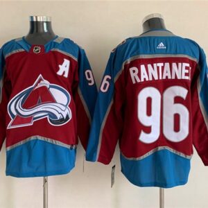 Avalanche 96 Mikko Rantanen Burgundy A Patch Men Jersey