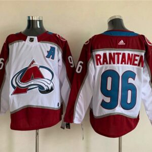 Avalanche 96 Mikko Rantanen White A Patch Men Jersey