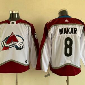 Avalanche 8 Cale Makar White Youth Jersey