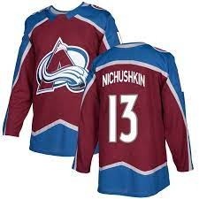 Avalanche 13 Valeri Nichushkin Red Men Jersey