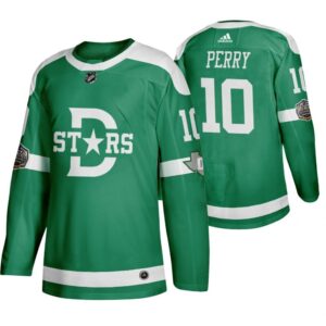 Stars 10 Corey Perry Green 2020 Winter Classic Men Jersey