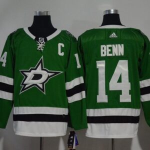 Stars 14 Jamie Benn Green Men Jersey