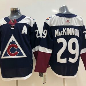 Avalanche 29 Nathan MacKinnon Navy Blue Alternate Men Jersey