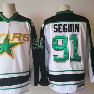 Stars 91 Tyler Seguin White CCM Men Jersey