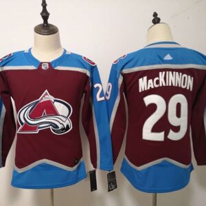 Avalanche 29 Nathan MacKinnon Burgundy Women Jersey