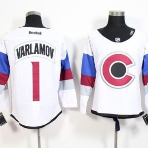 Avalanche 1 Semyon Varlamov White 2016 Stadium Series Men Jersey