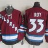 Avalanche 33 Patrick Roy Red CCM Throwback Men Jersey