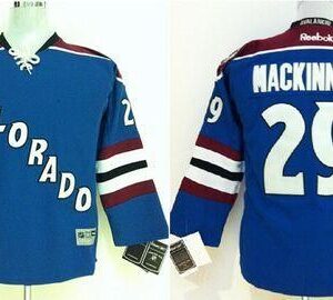 Avalanche 29 Nathan MacKinnon Blue Youth Jersey