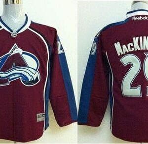 Avalanche 29 Nathan MacKinnon Red Youth Jersey