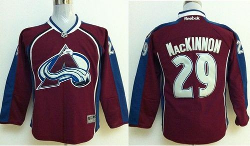 Avalanche 29 Nathan MacKinnon Red Youth Jersey