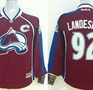 Avalanche 92 Gabriel Landeskog Red Youth Jersey