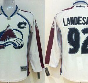 Avalanche 92 Gabriel Landeskog White Youth Jersey