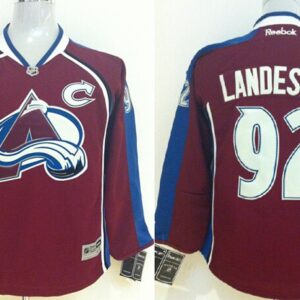 Avalanche 92 Gabriel Landeskog Red Youth Jersey