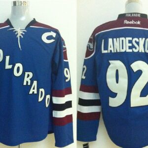 Avalanche 92 Gabriel Landeskog Blue Men Jersey