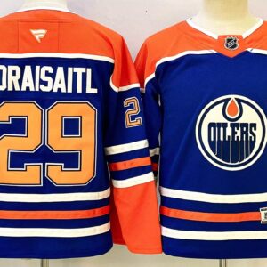 Oilers 29 Leon Draisaitl Blue New Youth Jersey