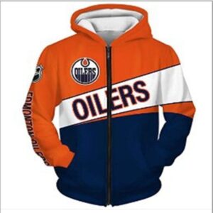 Edmonton Oilers 3D Printed Sports Pullover Hoodies