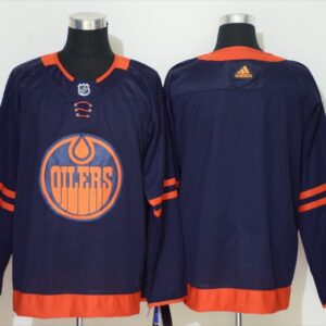 Oilers Blank Navy 50th anniversary Men Jersey