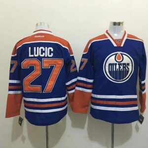 Oilers 27 Milan LUCIC Home Reebok Men Jersey