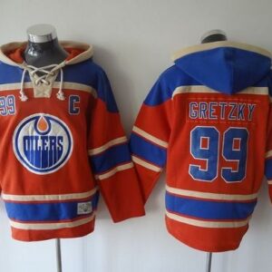 Oilers 99 Wayne Gretzky Orange Men Sweatshirt