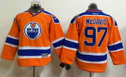 Oilers 97 Connor McDavid Orange Youth Jersey