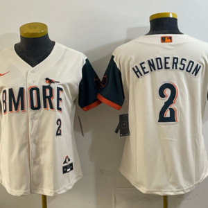 Baltimore Orioles 2 Gunnar Henderson Natural 2026 City Connect Cool Base Youth Jersey