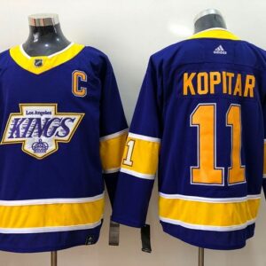 Kings 11 Anze Kopitar Blue New Men Jersey