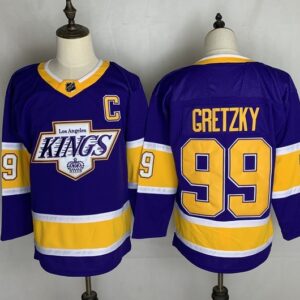 Kings 99 Wayne Gretzky Purple New Men Jersey