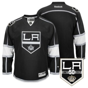 Kings Blank Black 50th Anniversary Reebok Men Jersey