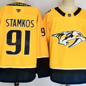 Predators 91 Stamkos Yellow 2024 New Men Jersey