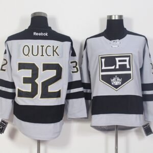 Kings 32 Jonathan Quick Gray 2016 New Reebok Men Jersey