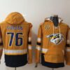 Predators 76 P.K. Subban Yellow Hoodie Sweatshirt