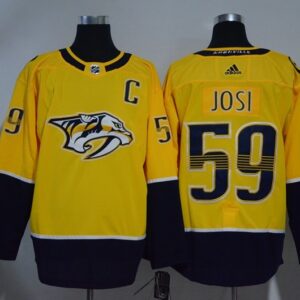 Predators 59 Roman Josi Gold Men Jersey
