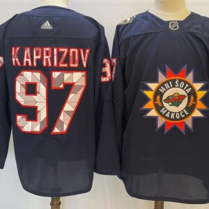 Wild 97 Kirill Kaprizov Throwback 2022 New Men Jersey