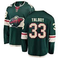 Wild 33 Cam Talbot Green Men Jersey