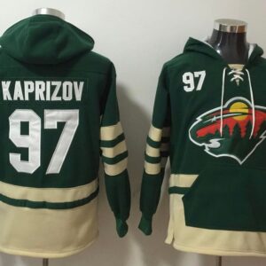 Wild 97 Kirill Kaprizov Green Hoodie Sweatshirt