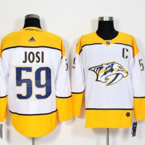 Predators 59 Roman Josi White Men Jersey