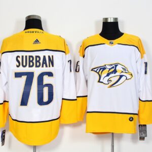Predators 76 P.K. Subban White Men Jersey