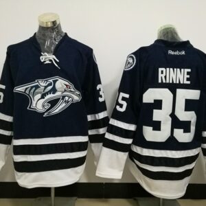 Predators 35 Pekka Rinne Blue Men Jersey
