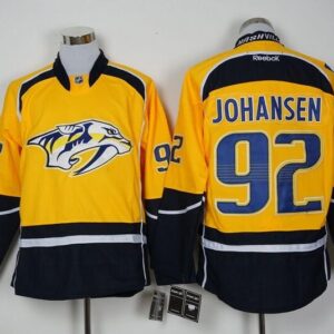 Predators 92 Ryan Johansen Yellow Men Jersey