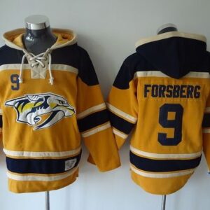 Predators 9 Filip Forsberg Yellow Men Sweatshirt