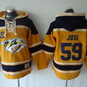Predators 59 Roman Josi Yellow Men Sweatshirt