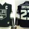 Kings 23 Dustin Brown Black With C Patch Youth Jersey